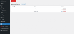Backend of my custom wordpress form creator